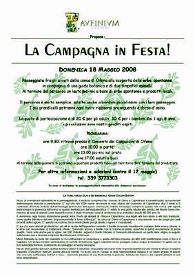 la campagna in festa