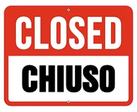 chiuso / closed